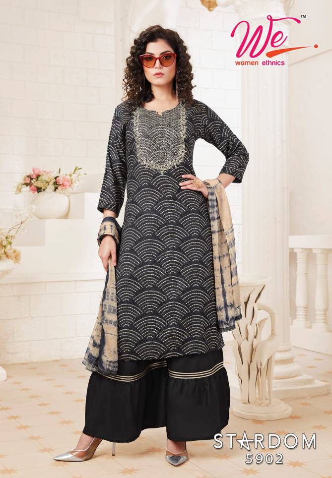 We Stardom Rayon Designer Fancy Festive Wear Ready Made Suit Collection